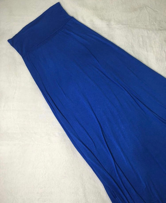 Blue Floor Length Skirt