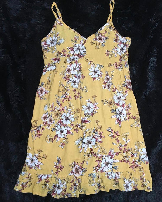 Yellow Floral Dress